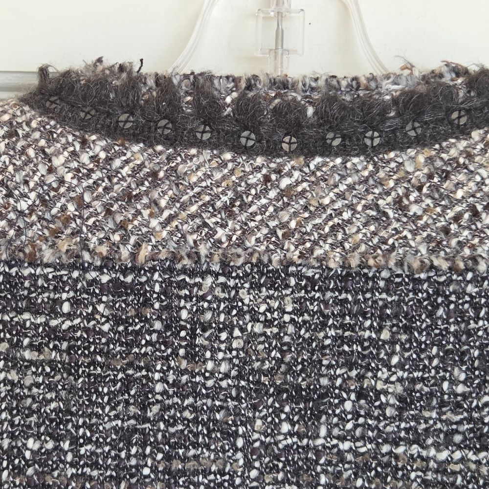 Rebecca Taylor Gray Boucle Tweed Blazer Jacket - Picture 7 of 16